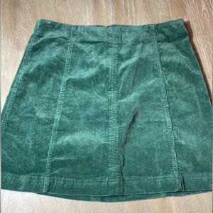 Green Suede Skirt